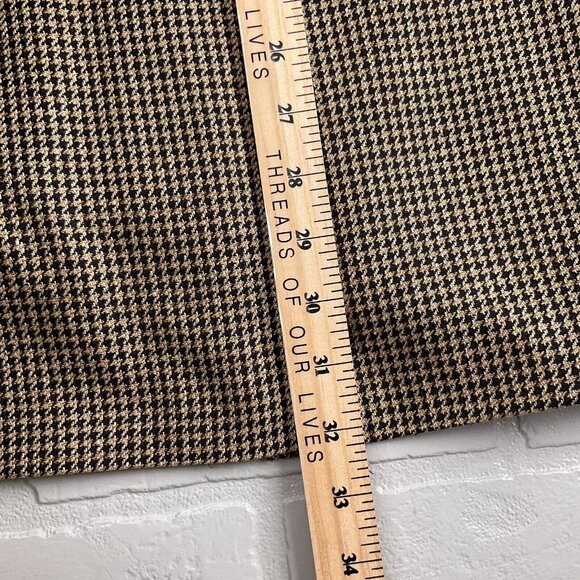 Ralph Lauren Chaps Men 40Tall‎ Black Tan Houndstooth Silk Wool Classic Canada - Picture 14 of 15